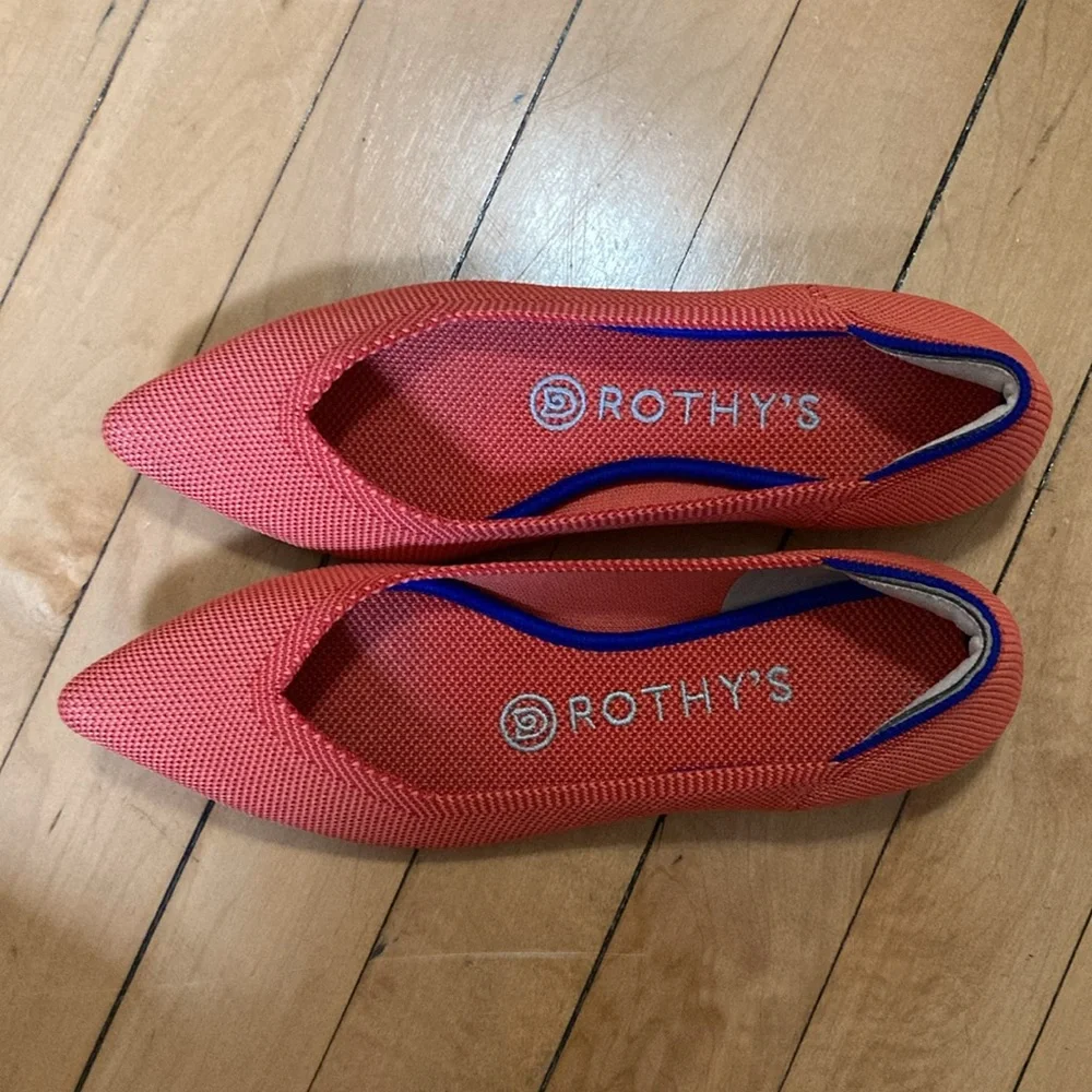 Stylish Coral Rothy's Women's Flats - Picture 2 of 8